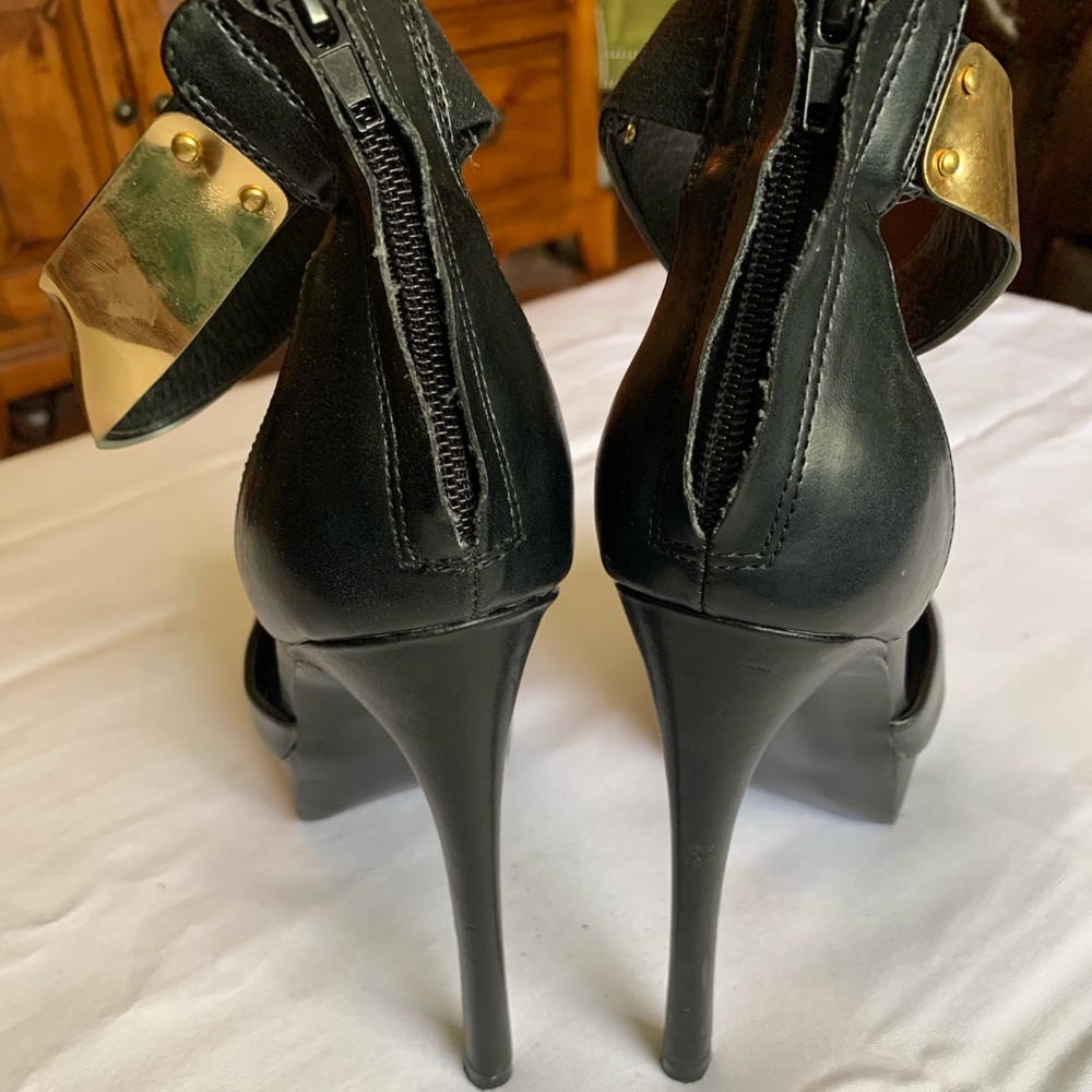 Black Peep Toe Platform - image 4